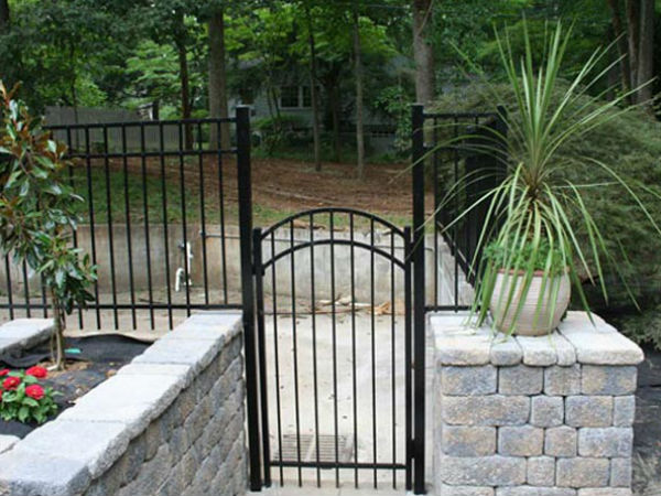 American Classic Aluminum Fence Arch Point of Entry Gate