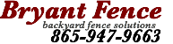 Bryant Fence Company logo