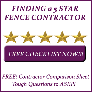 Knoxville Tn 5 STAR Fence Contractor Checklist