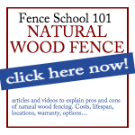 Fence School 101 Natural Wood Fence