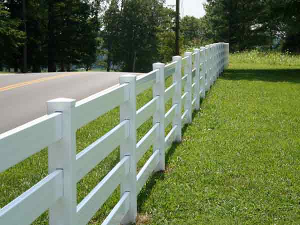 vinyl ranch rail fence