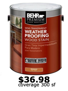 Home Depot BEHR fence stain