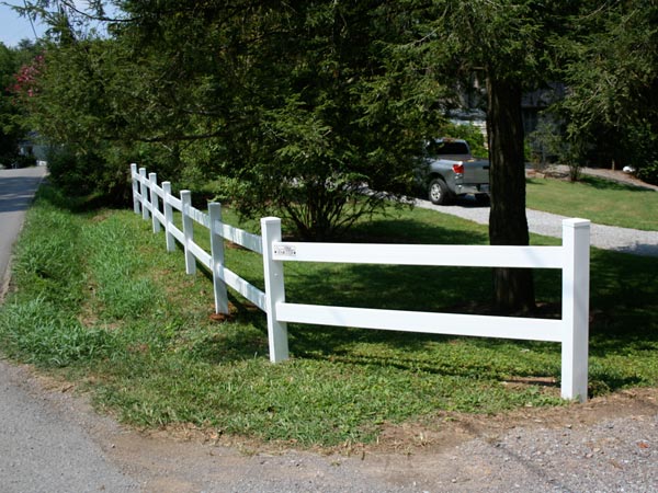 vinyl ranch rail fence