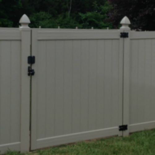 Vinyl Privacy Gate Bryant Fence