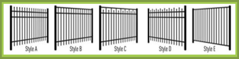 Aluminum Fencing Styles