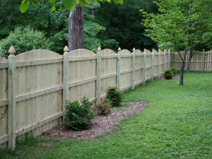 Charleston Natural Wood Privacy Fence