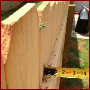Thin Cedar Cypress Fencing