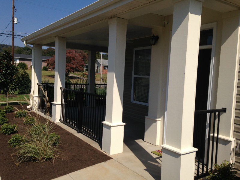 Aluminum handrail Knoxville Tennessee Bryant Fence Company