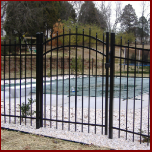 Aluminum pool code gate