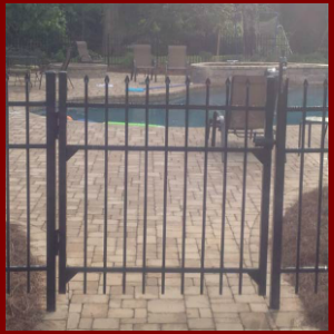 Traditional English Aluminum Pool Gate Knoxville Tennessee