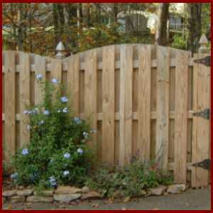 Charleston shadowbox wood fencing Knoxville Tn