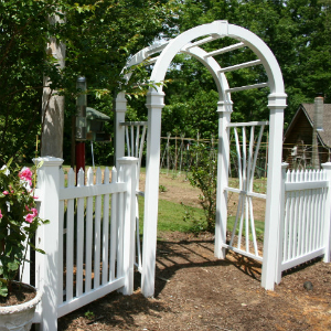 Vinyl Arbor Garden entrance